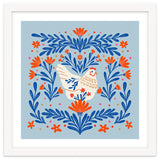 Blooming Chicken Blue And Orange thumbnail