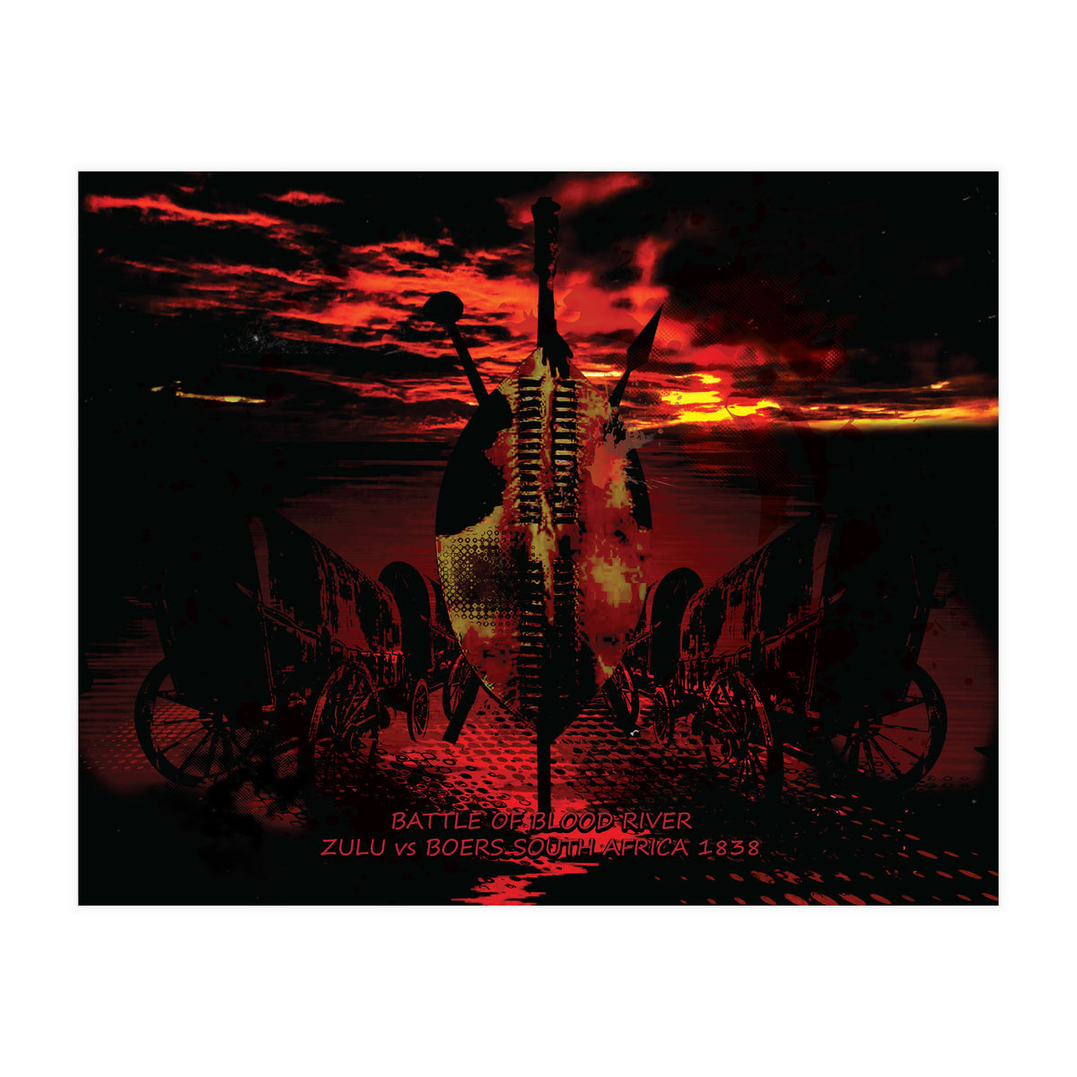 Battle Of Blood River 1838 (Print Only)