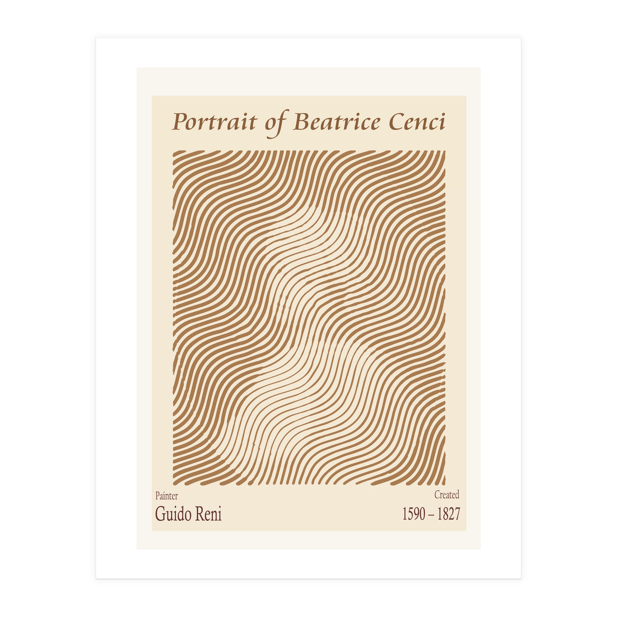 Portrait Of Beatrice Cenci (1590 – 1827) – Guido Reni (italian, 1575 1642) (Print Only)