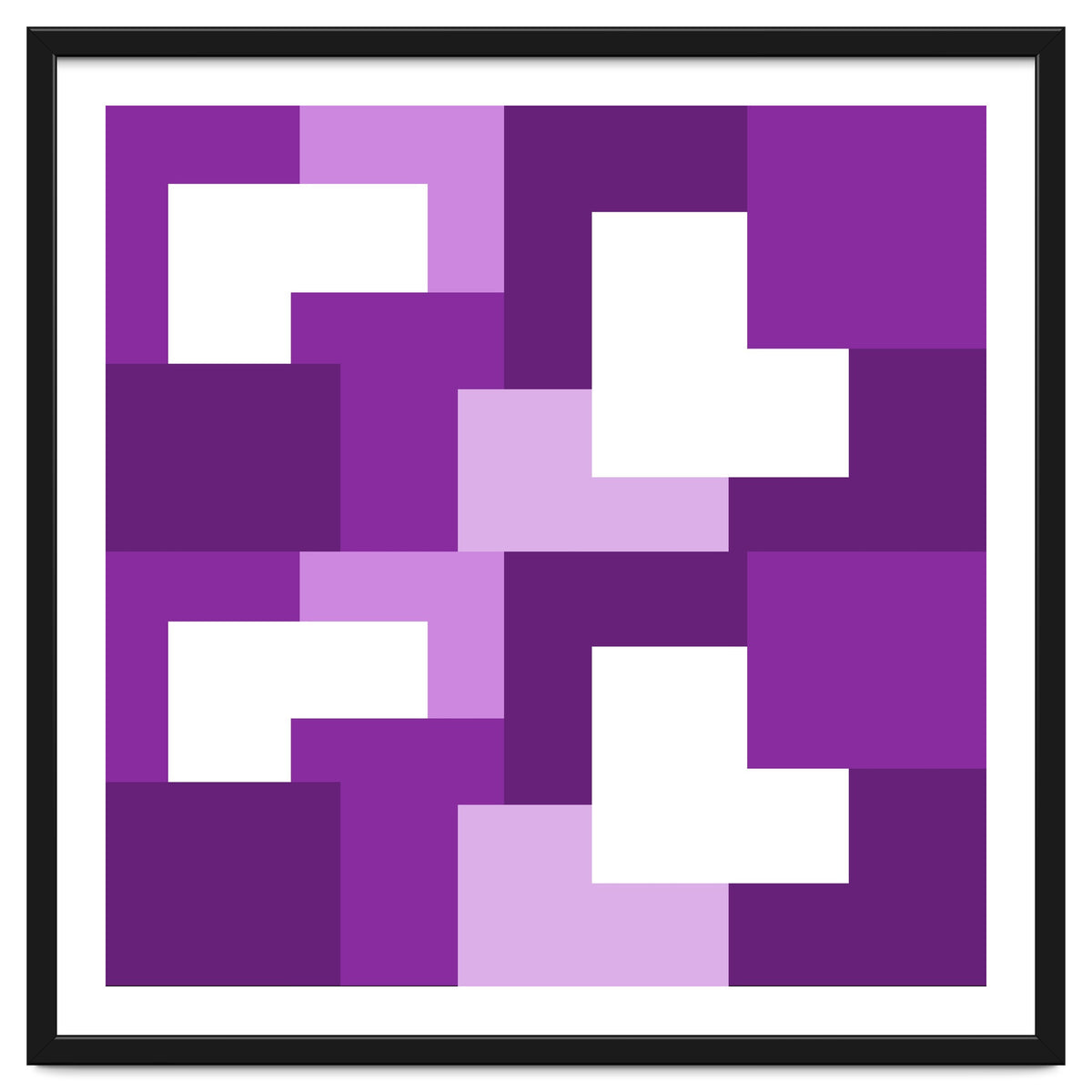 Purple Abstract Square Tiles