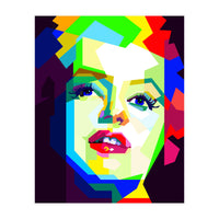 Marilyn Monroe Colorful Illustration Pop Art WPAP (Print Only)