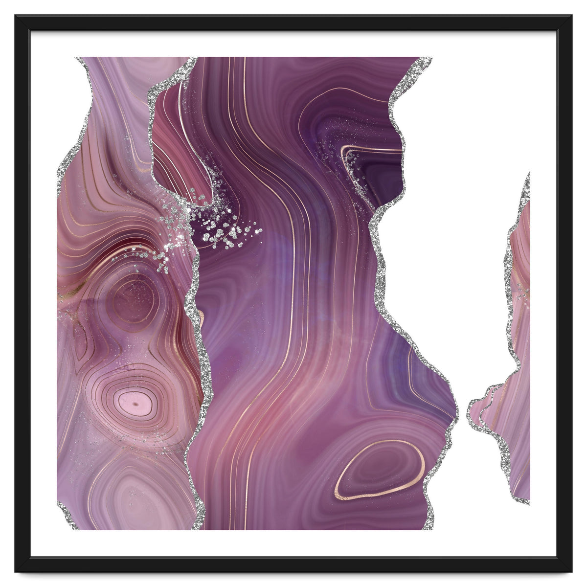 Mauve & Silver Agate Texture 05