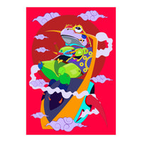 Knight Frog Pop Art Illustration (Print Only)