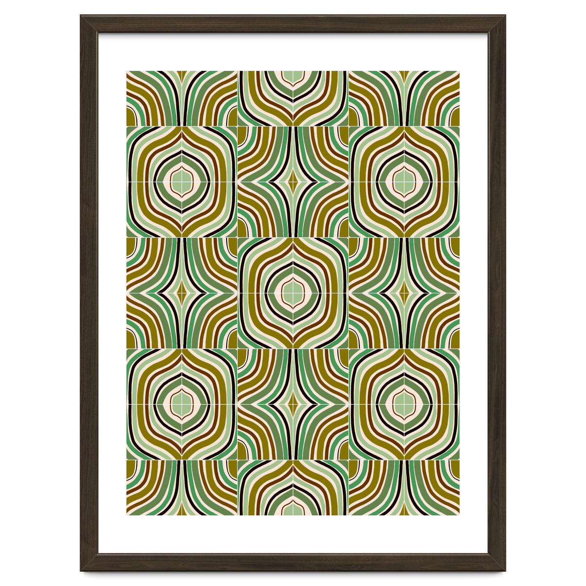 Jade Retro Rainbow Tiles