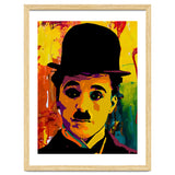 Charlie Chaplin Colorful Abstract Art thumbnail