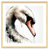 Watercolor Swan Portrait thumbnail