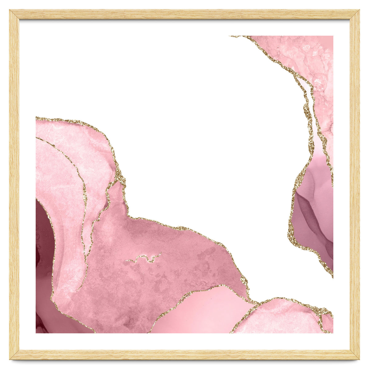 Blush & Gold Agate Texture 07