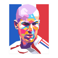 Zinedine Zidane art (Print Only)