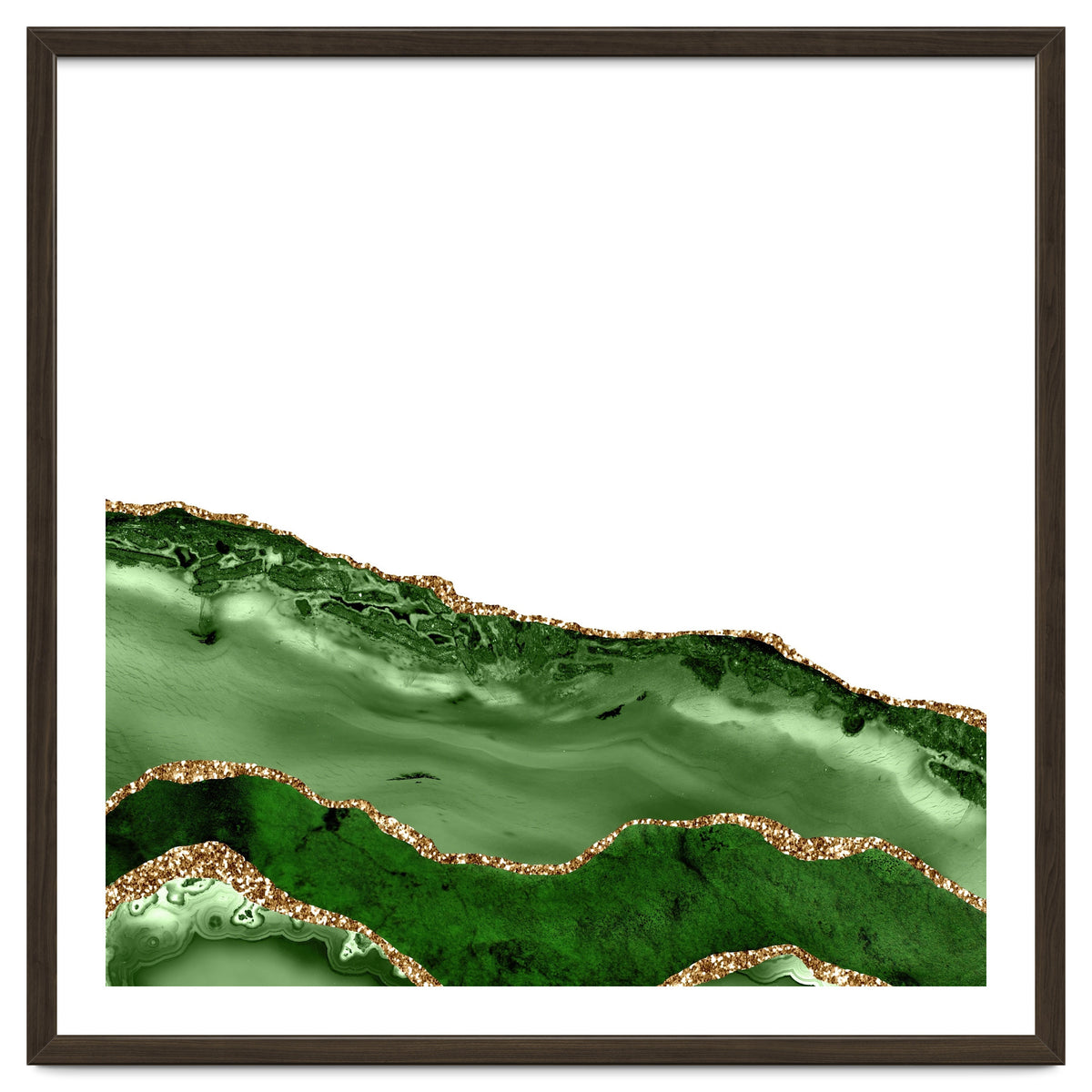 Green & Gold Agate Texture 24