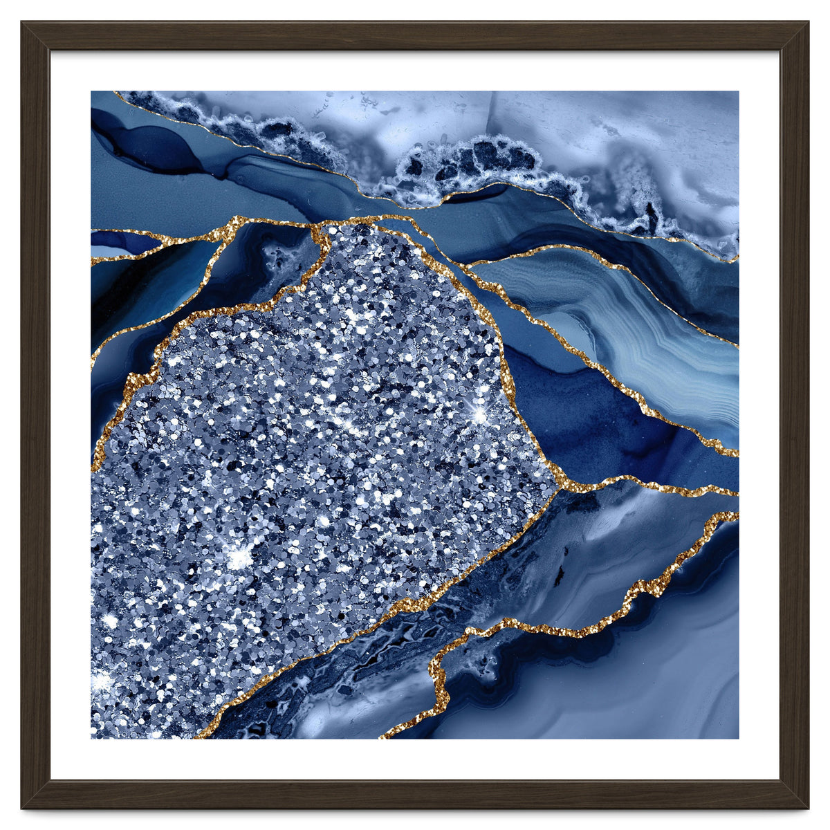 Agate Glitter Ocean Texture 08