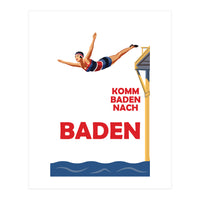 Baden Baden Swim Girl (Print Only)