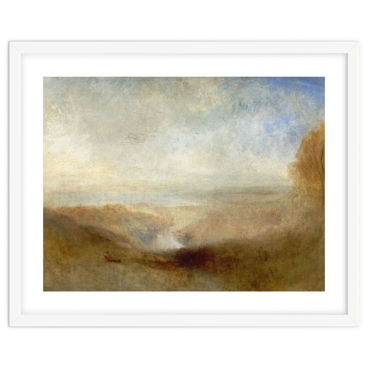 'Landscape with a River and a Bay in the Background', 1835, Oil on canvas, 123 x 93 cm.