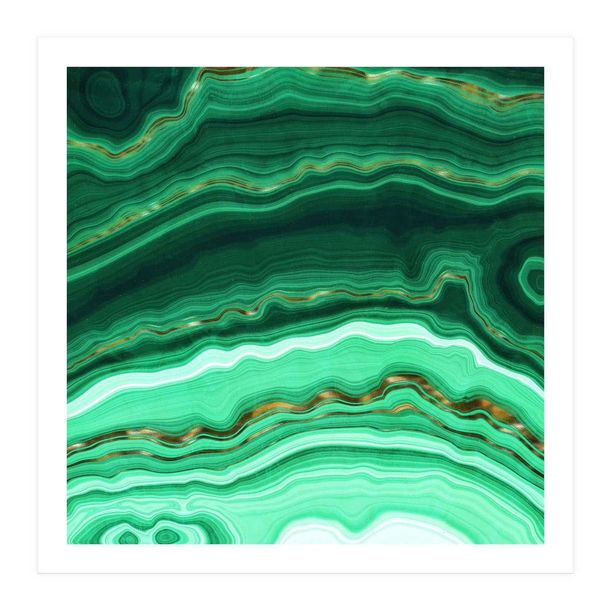 Malachite Texture 03 (Print Only)