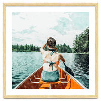 Row Your Own Boat | Woman Empowerment Confidence Painting | Positive Growth Mindset Boho Adventure