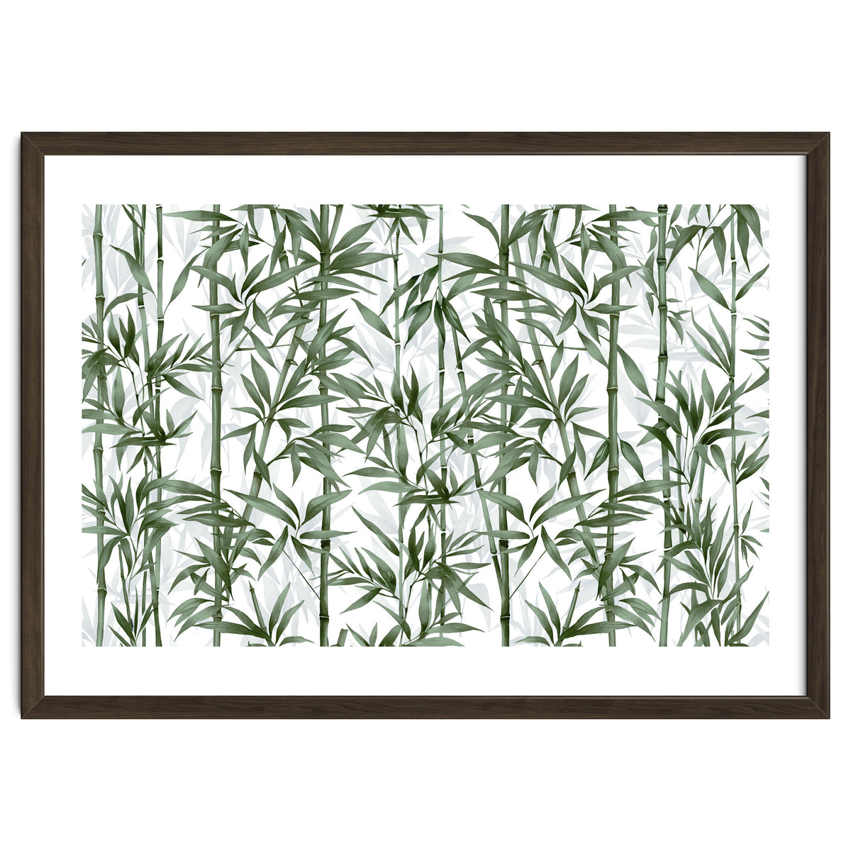 Bamboo Moody Green White