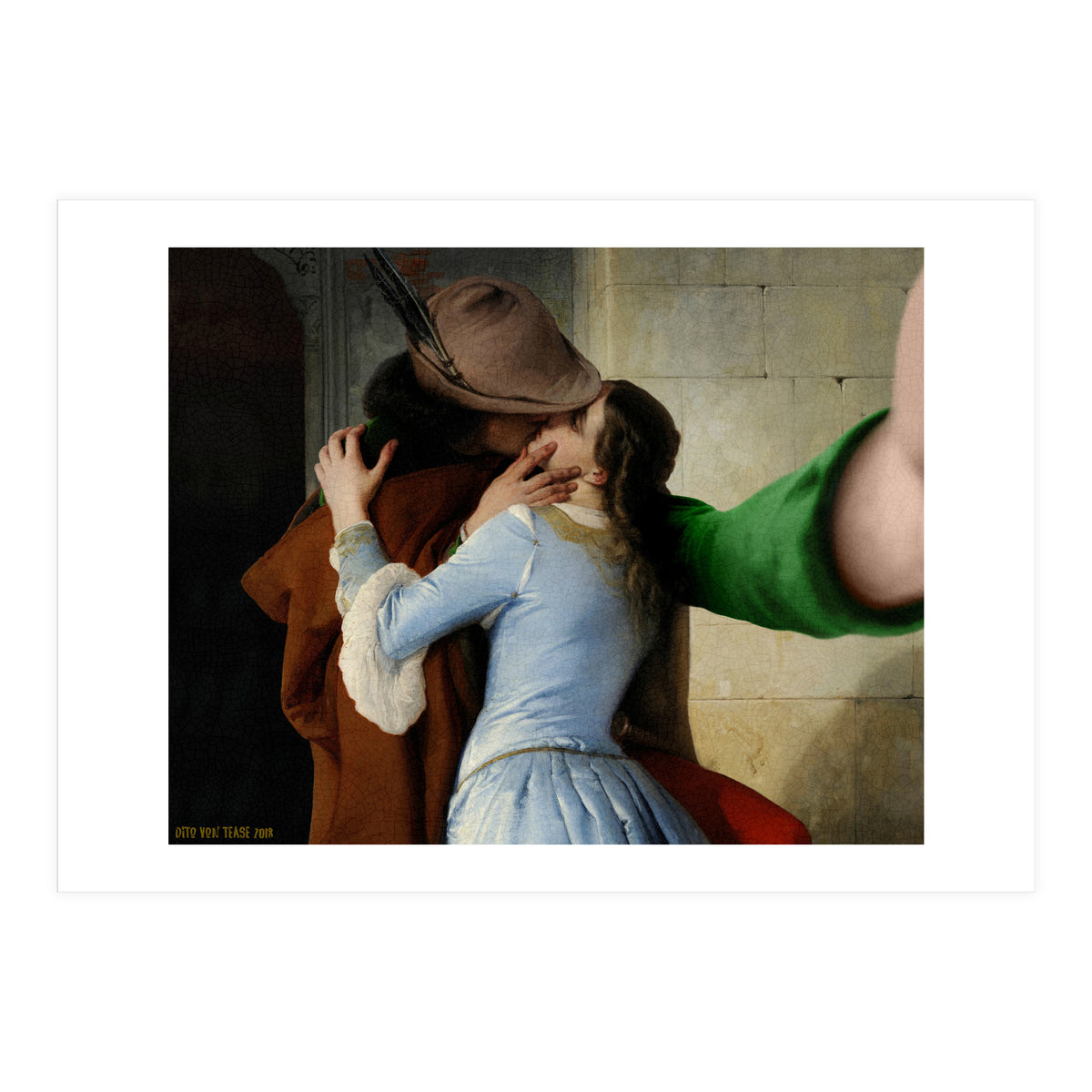 Francesco Hayez - The Kiss - Selfie (Print Only)