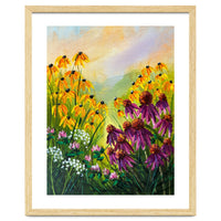 Impasto Wildflower Meadow Painting