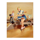 Sexy Pinup Girl On Bowling Incident (Print Only) thumbnail