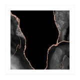 Black & Rose Gold Agate Texture 03  (Print Only) thumbnail