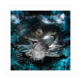 Shark Blue Moon Ocean Splash (Print Only) thumbnail