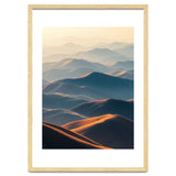 Misty Desert Mountain Range Art thumbnail