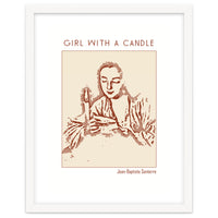 Girl With A Candle – Jean Baptiste Santerre