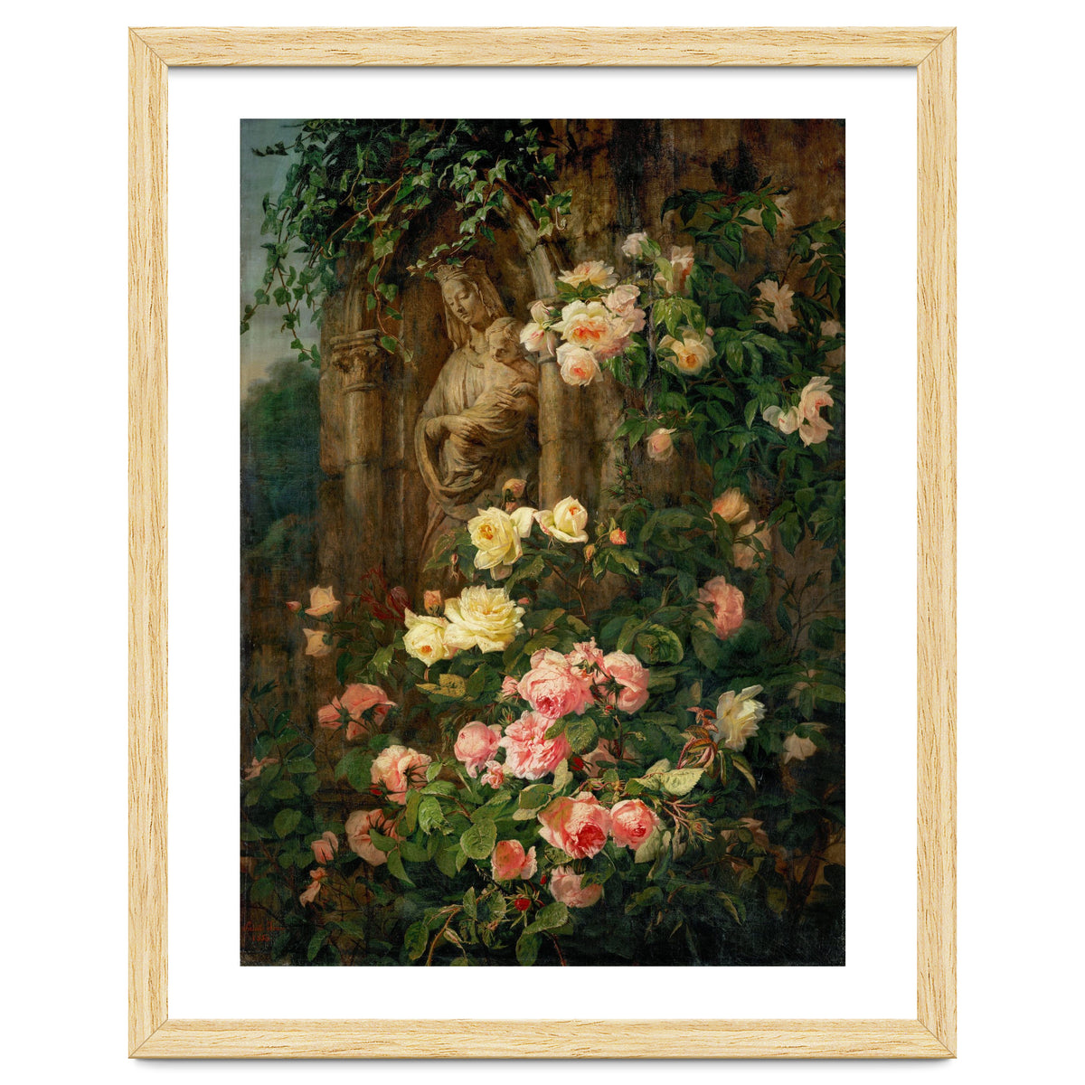 Le Benitier: Notre-Dame-des-Roses. 1850 Canvas, 127 x 90 cm.