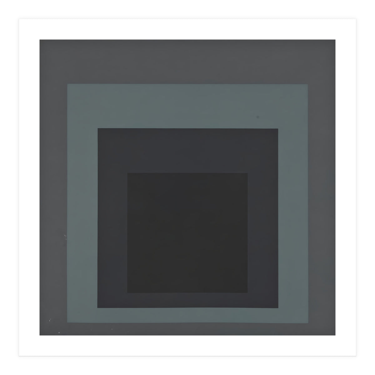 JOSEF ALBERS - HOMAGE TO THE SQUARE BLACK GREY (Print Only)