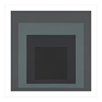 JOSEF ALBERS - HOMAGE TO THE SQUARE BLACK GREY (Print Only)