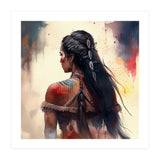 Braided Warrior Woman Profile (Print Only) thumbnail