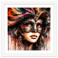 Watercolor Carnival Woman #6