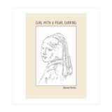 Girl With A Pearl Earring Johannes Vermeer Ascii Art (Print Only) thumbnail