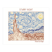 Starry Night – Vincent Van Gogh (Print Only)