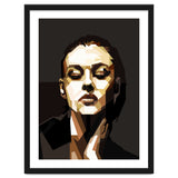 Monica Bellucci Hollywood Actress Retro Style Geometric Illustration thumbnail