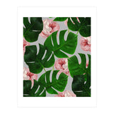 Monstera & Rose Pattern (Print Only) thumbnail