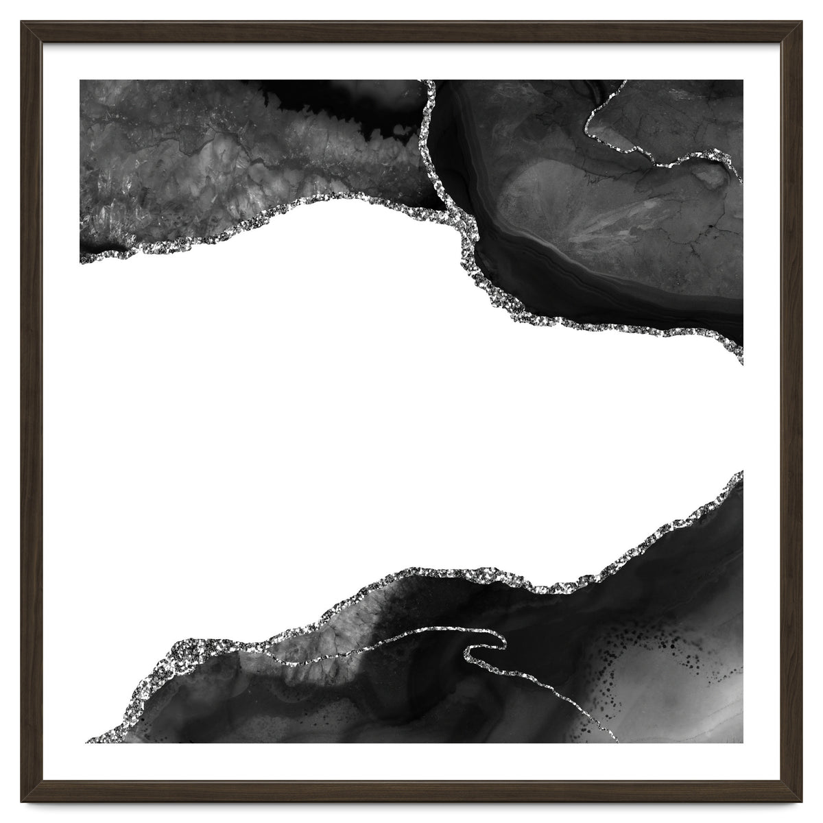 Black & Silver Agate Texture 09