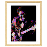BB King. King Blues Guitarist. Blues Musician Legend Colorful thumbnail
