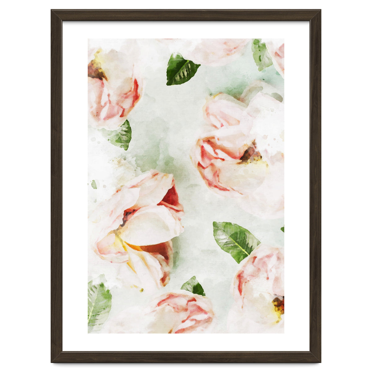 Roses & Foliage Watercolor