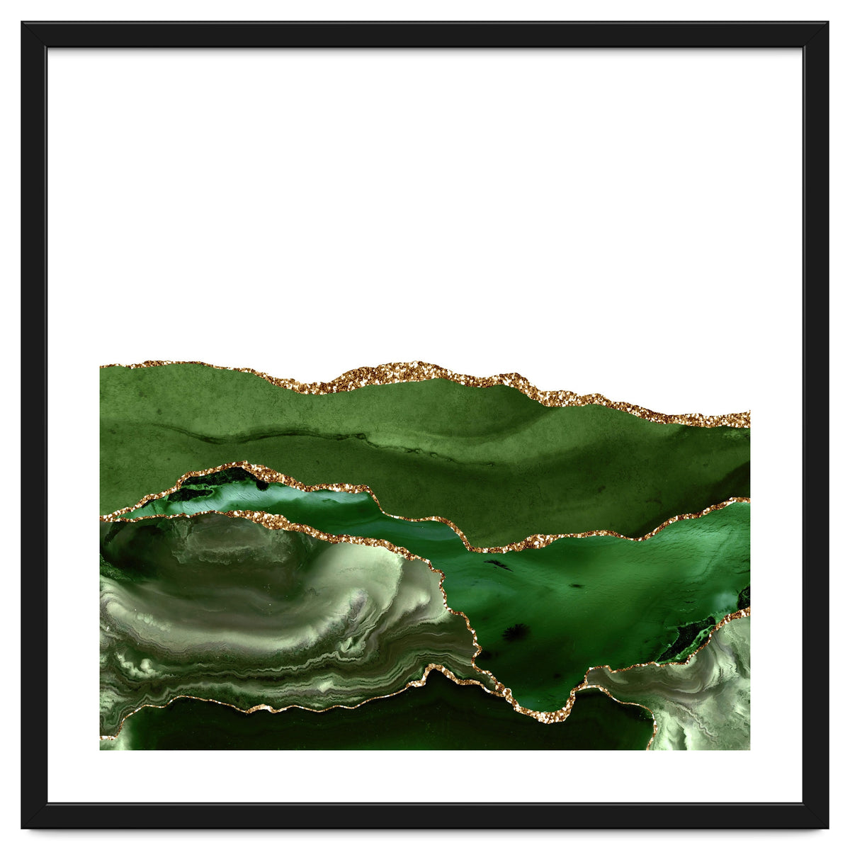 Green & Gold Agate Texture 25