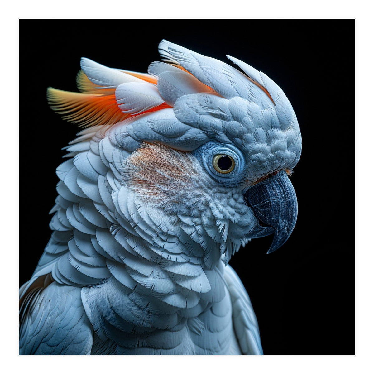 Close Up Of A Cockatoo Parrot Head (Print Only)
