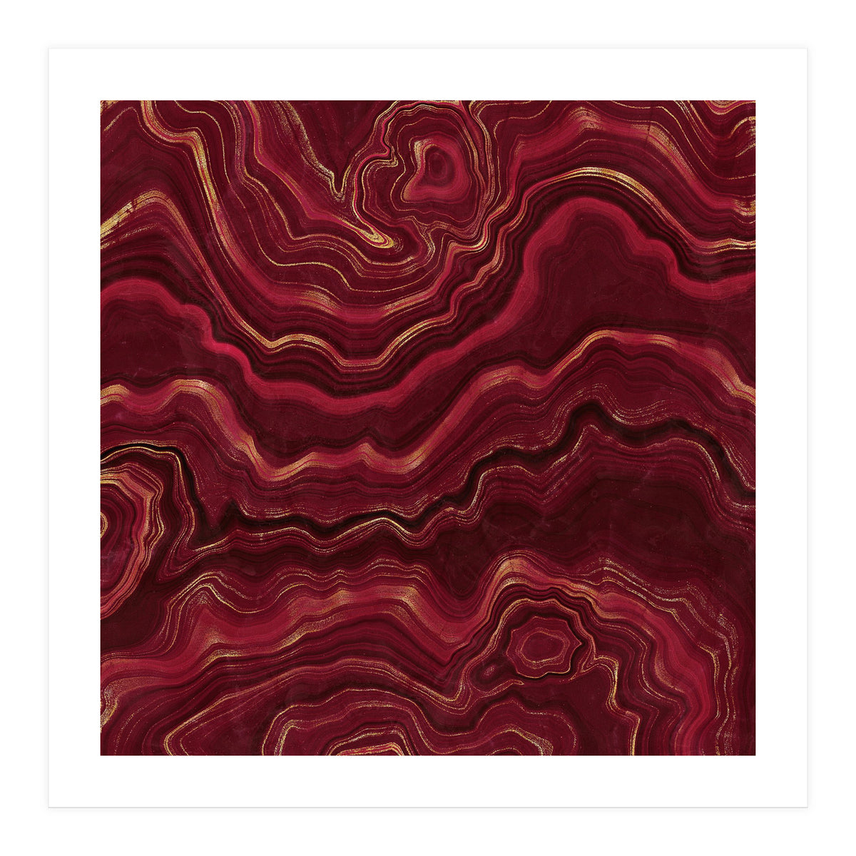 Red Agate Texture 08  (Print Only)