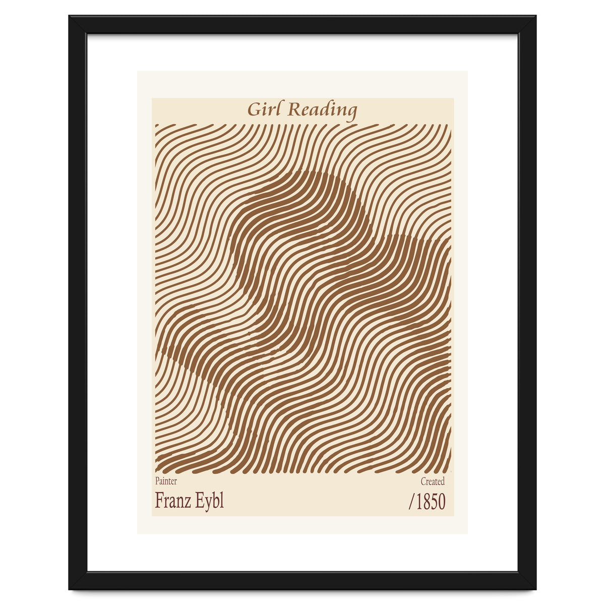 Girl Reading – Franz Eybl (1850)
