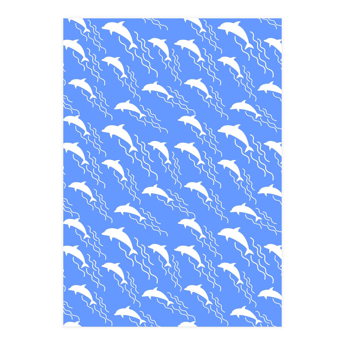 Swimming dolphins (Print Only)