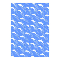 Swimming dolphins (Print Only)