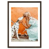 Pet Bound | Dalmatian Dog Lover Friendship Companion | Modern Bohemian Woman Puppy Animals Love thumbnail
