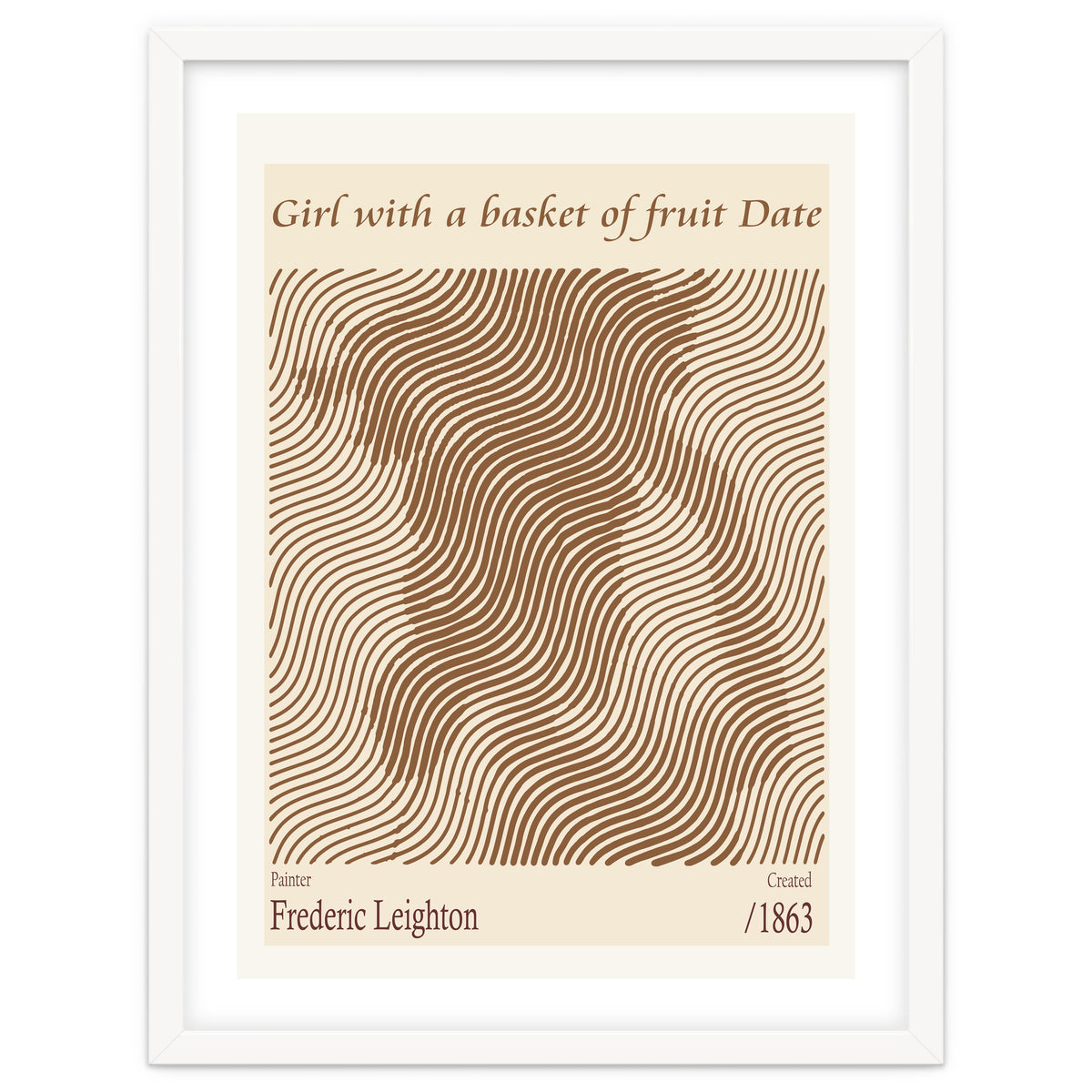 Girl With A Basket Of Fruit Date – Frederic Leighton (1863)