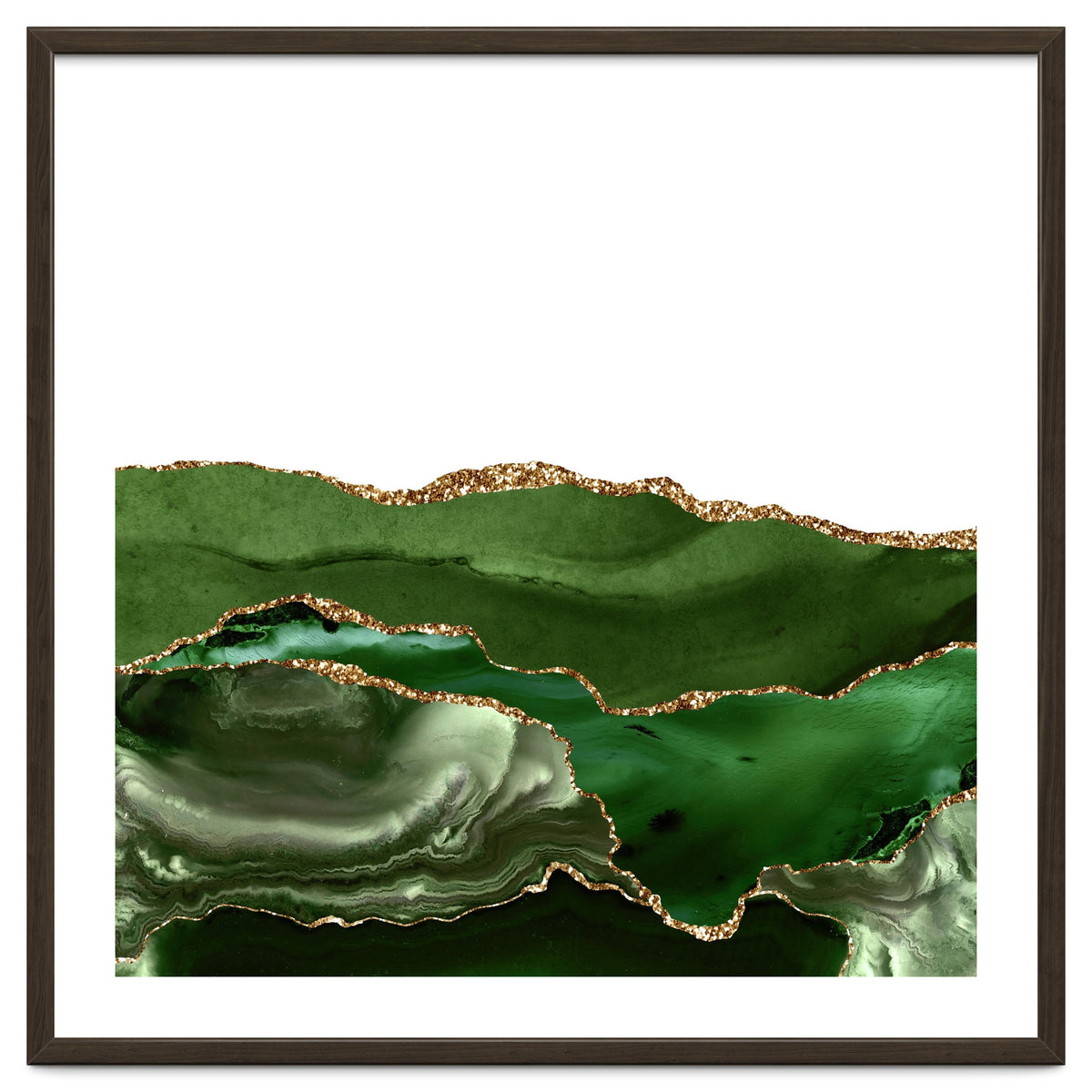 Green & Gold Agate Texture 25