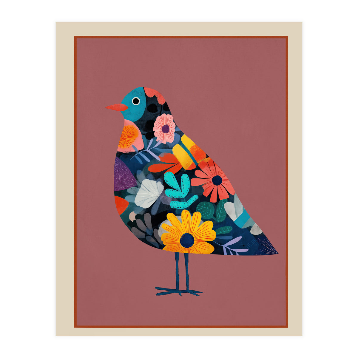 Floral Bird II (Print Only)
