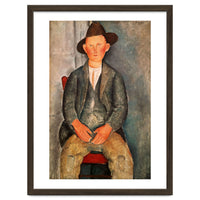 Amadeo Modigliani / 'The Young Farmer', 1918, Oil on canvas.