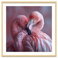 Cute Two Pink Flamingos